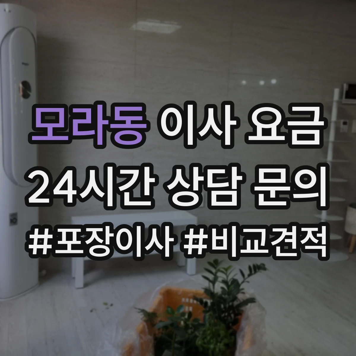 모라동 이사 요금