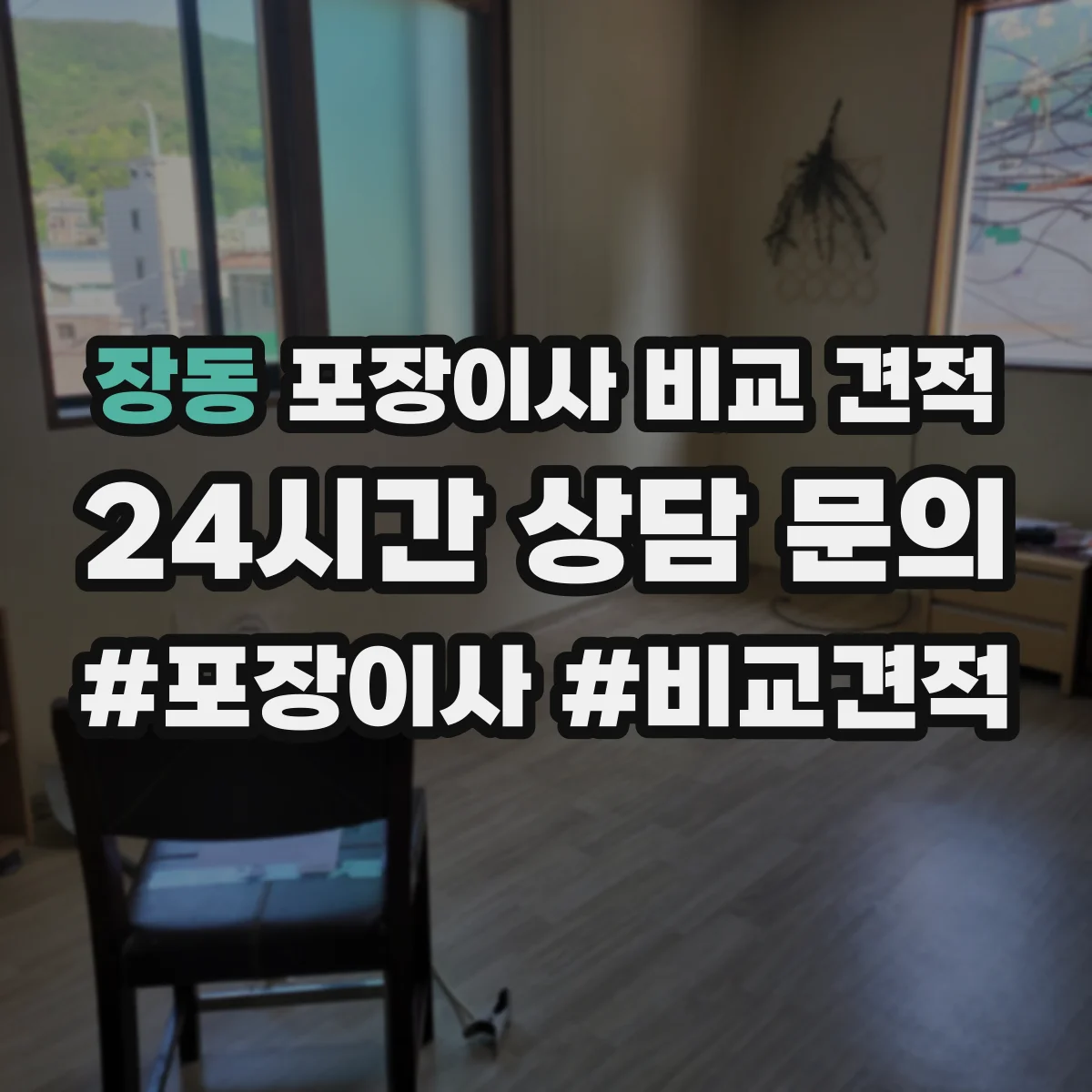 장동 포장이사 비교 견적
