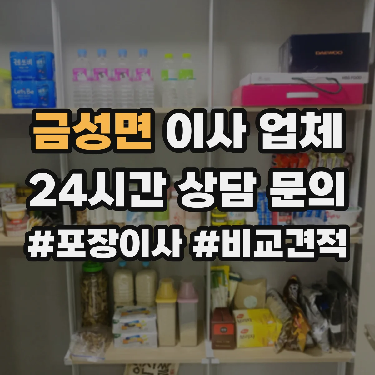 금성면 이사 업체