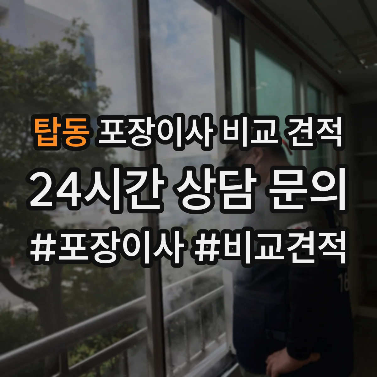 탑동 포장이사 비교 견적