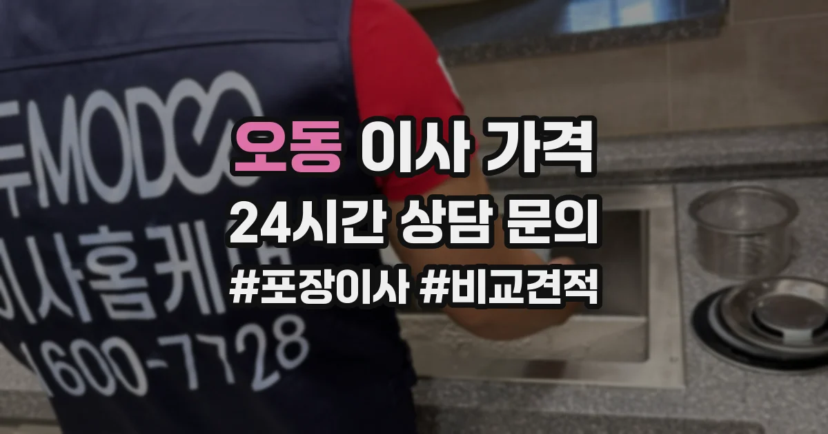 오동 이사 가격