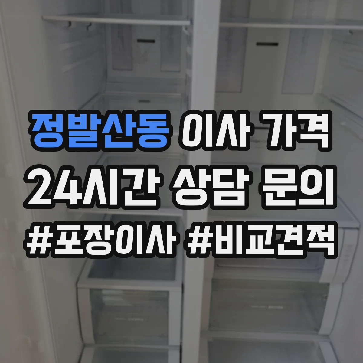 정발산동 이사 가격