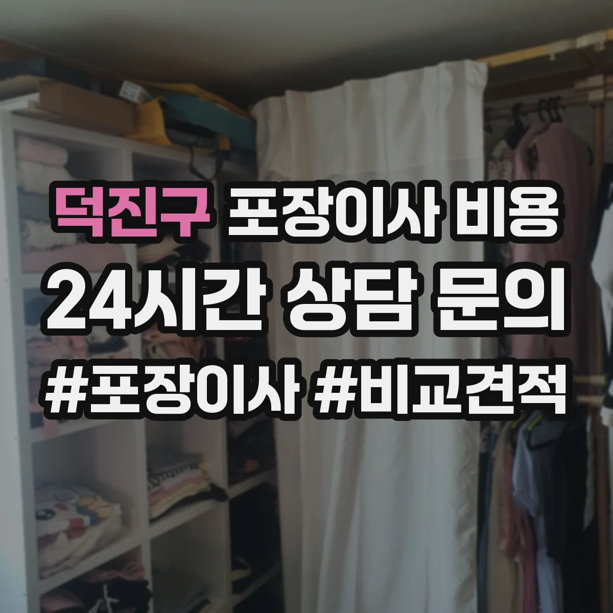 덕진구 포장이사 비용