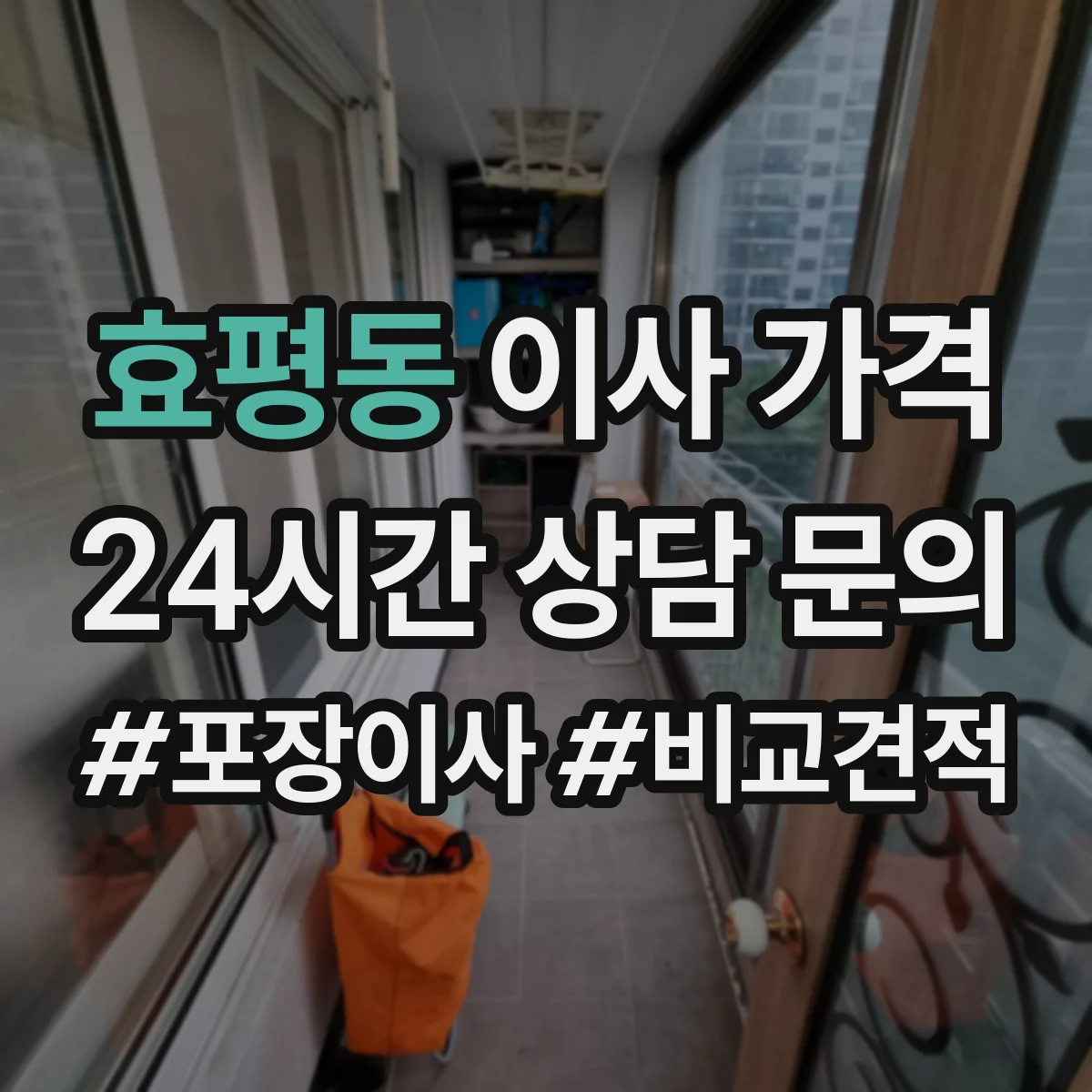 효평동 이사 가격