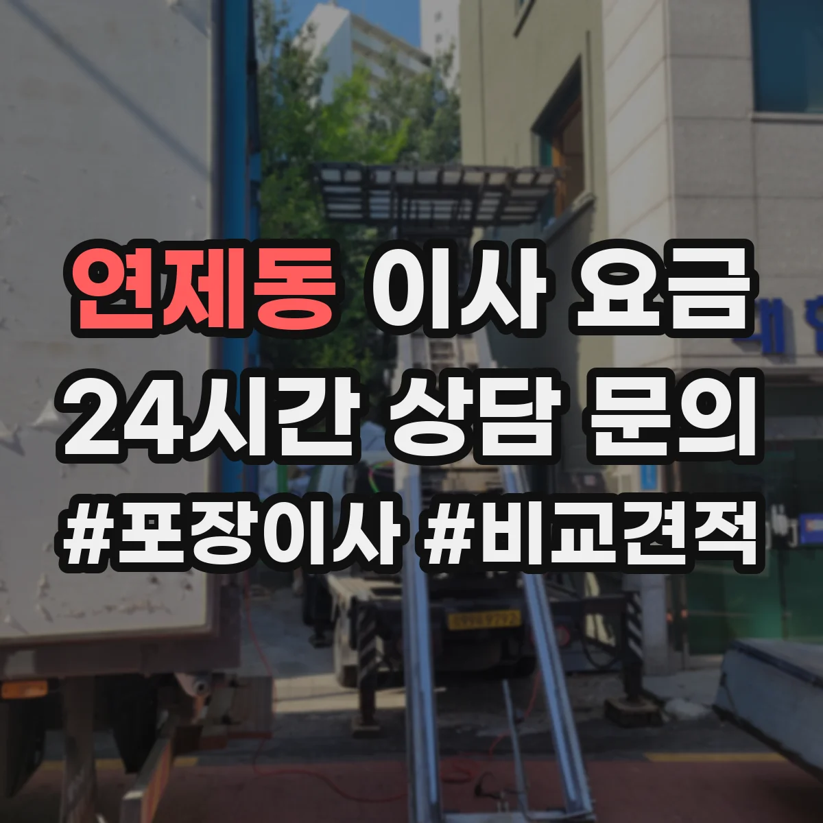 연제동 이사 요금