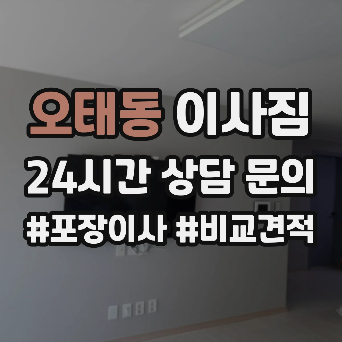 오태동 이사짐