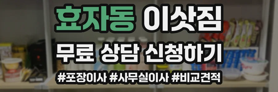 효자동 이삿짐