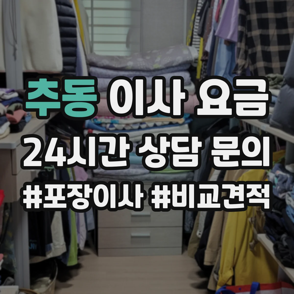 추동 이사 요금