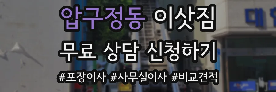 압구정동 이삿짐