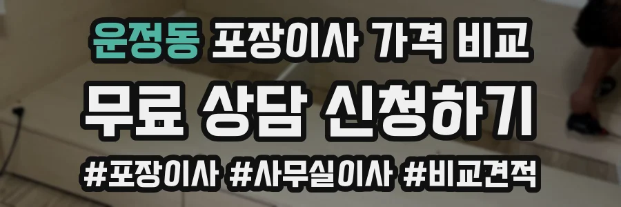 운정동 포장이사 가격 비교