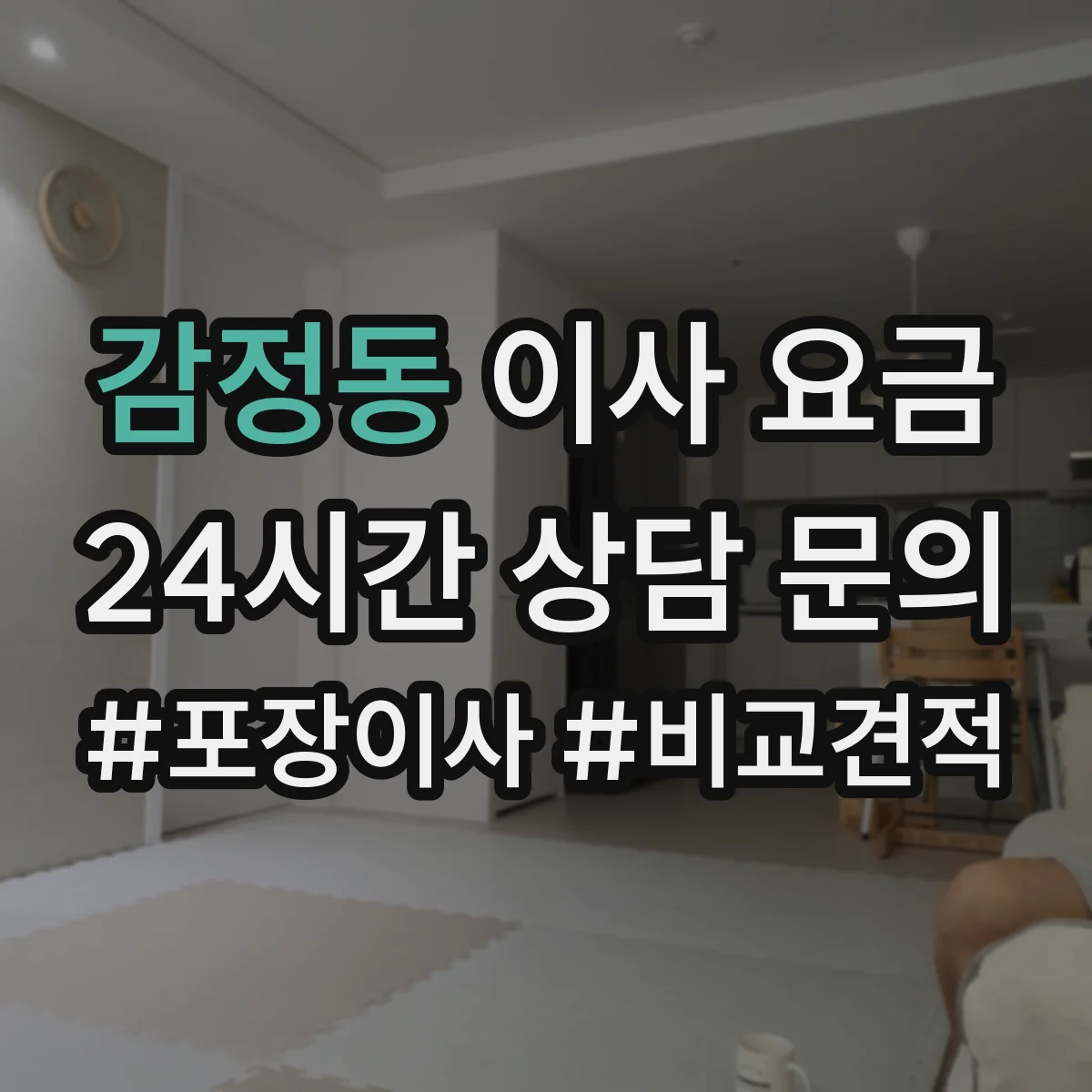 감정동 이사 요금