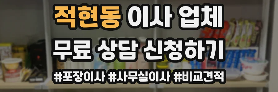 적현동 이사 업체