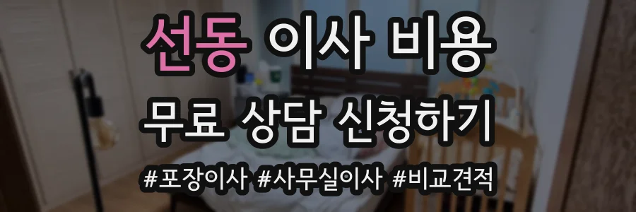 선동 이사 비용