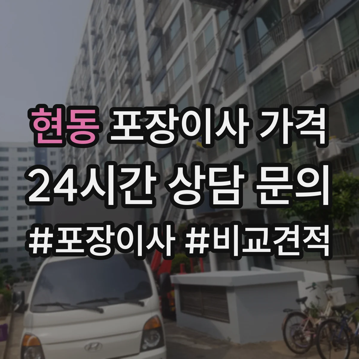 현동 포장이사 가격