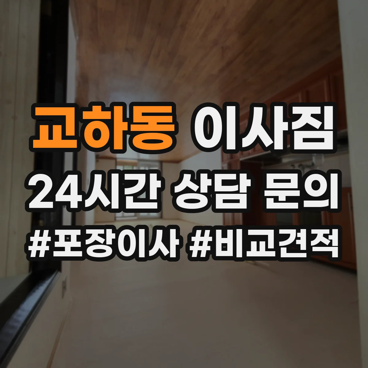 교하동 이사짐
