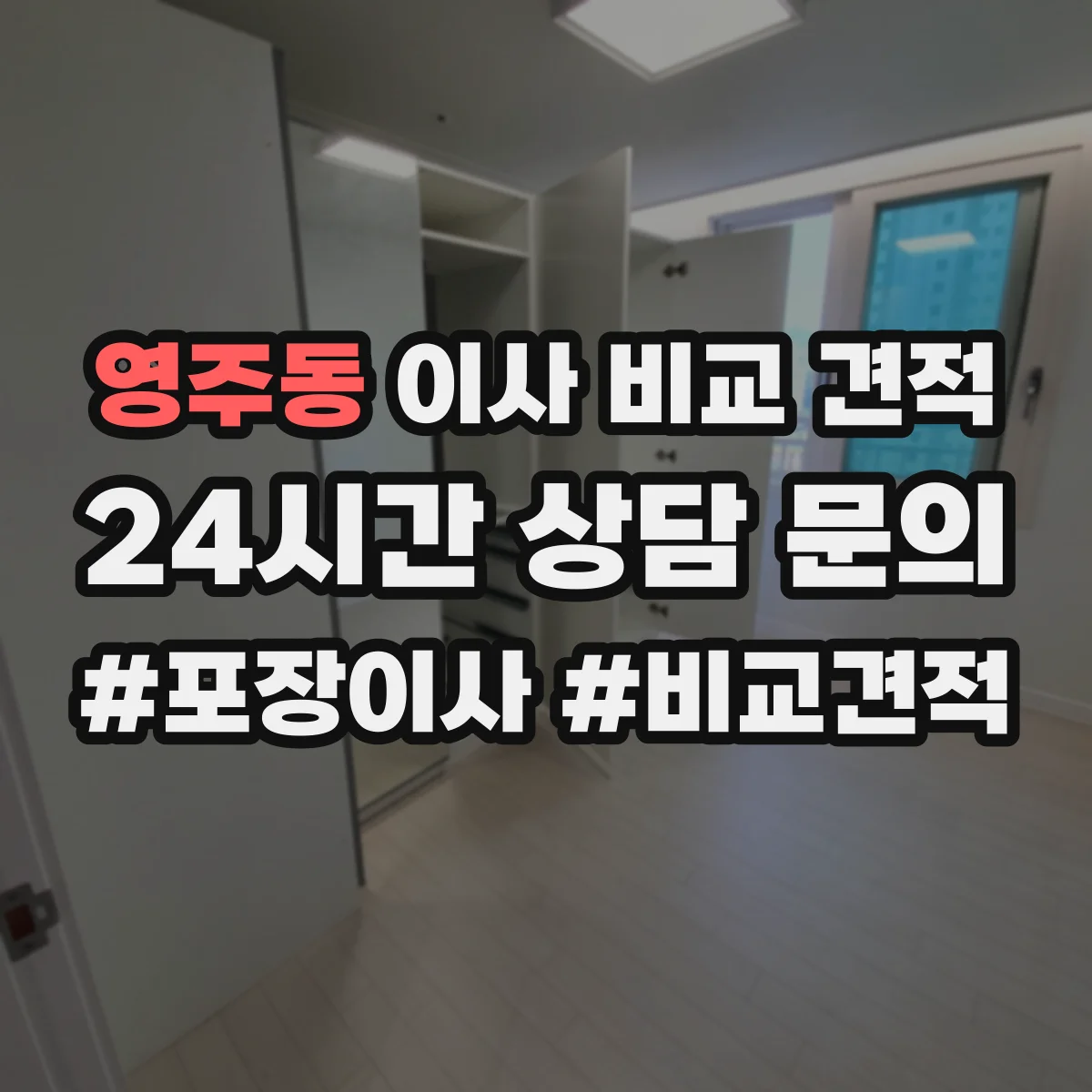 영주동 이사 비교 견적