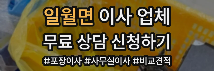 일월면 이사 업체