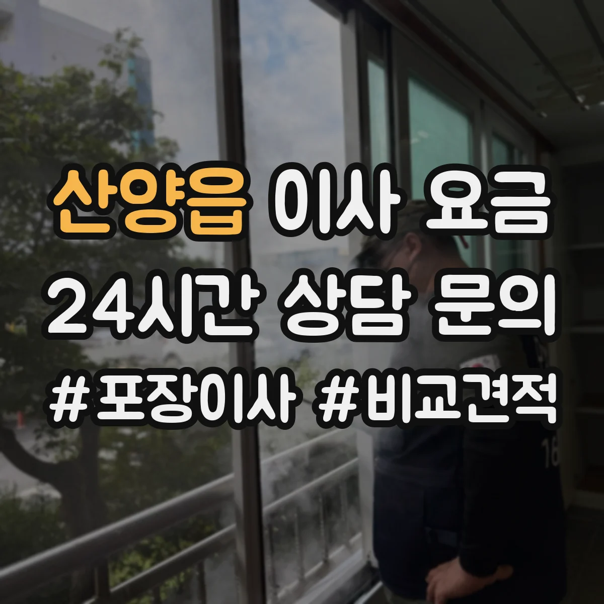 산양읍 이사 요금