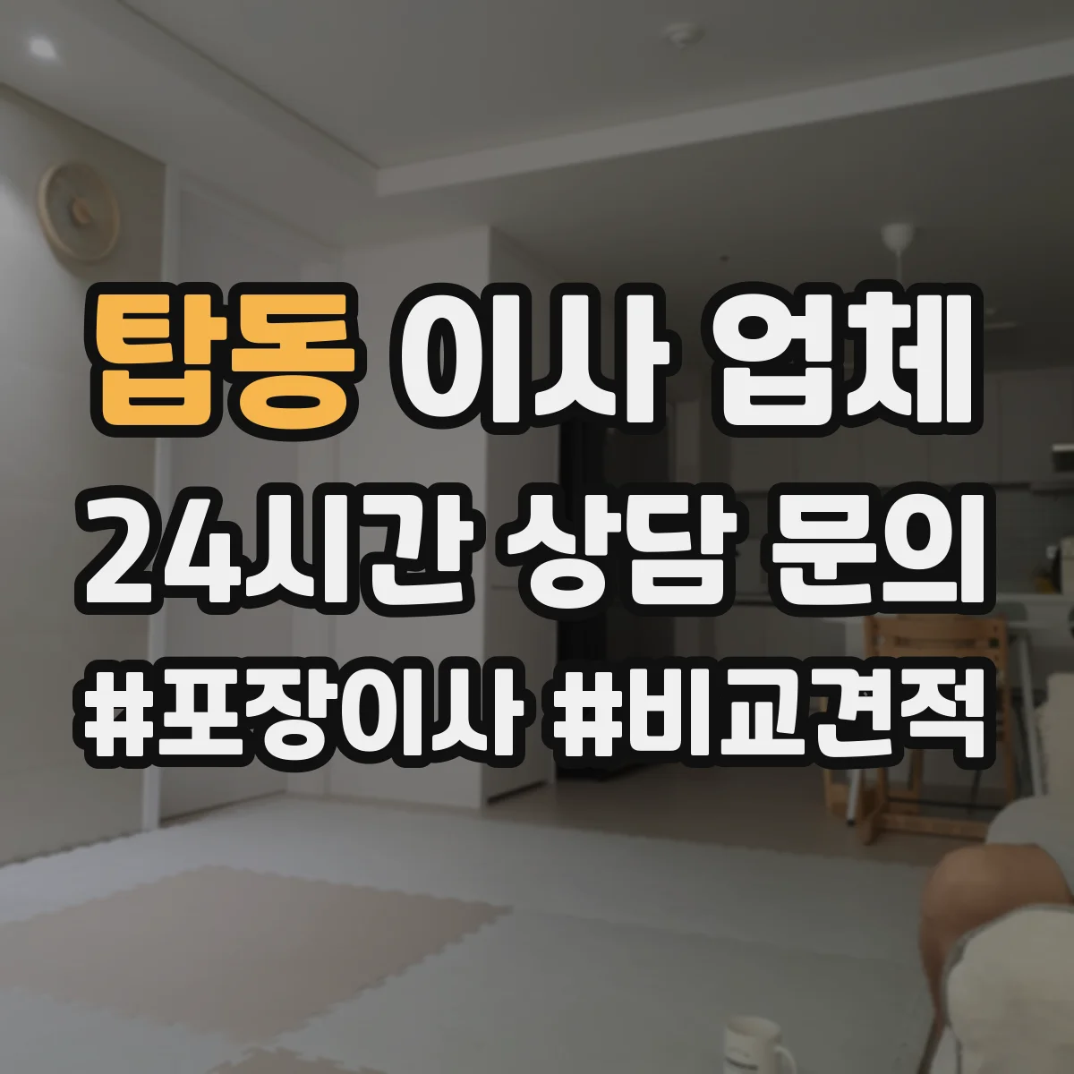탑동 이사 업체