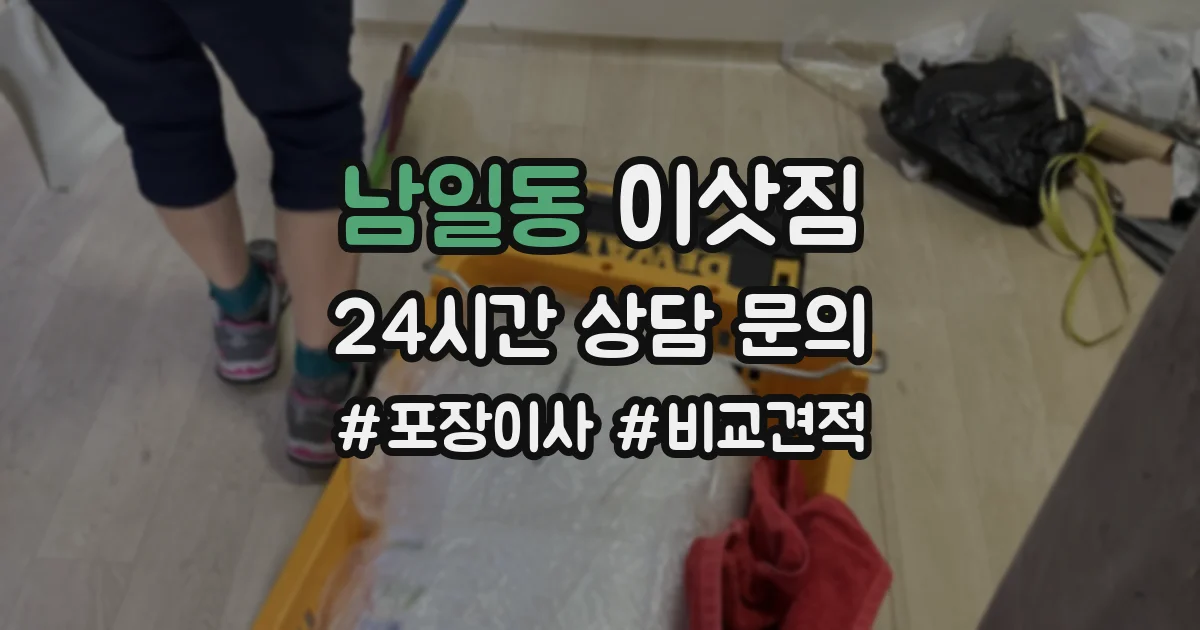 남일동 이삿짐