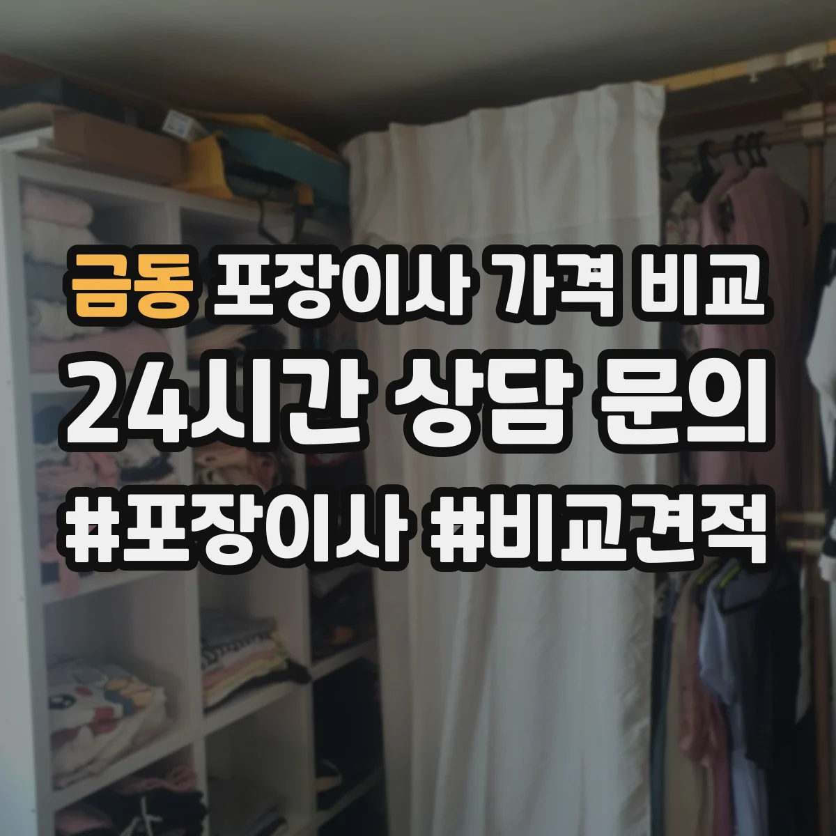 금동 포장이사 가격 비교