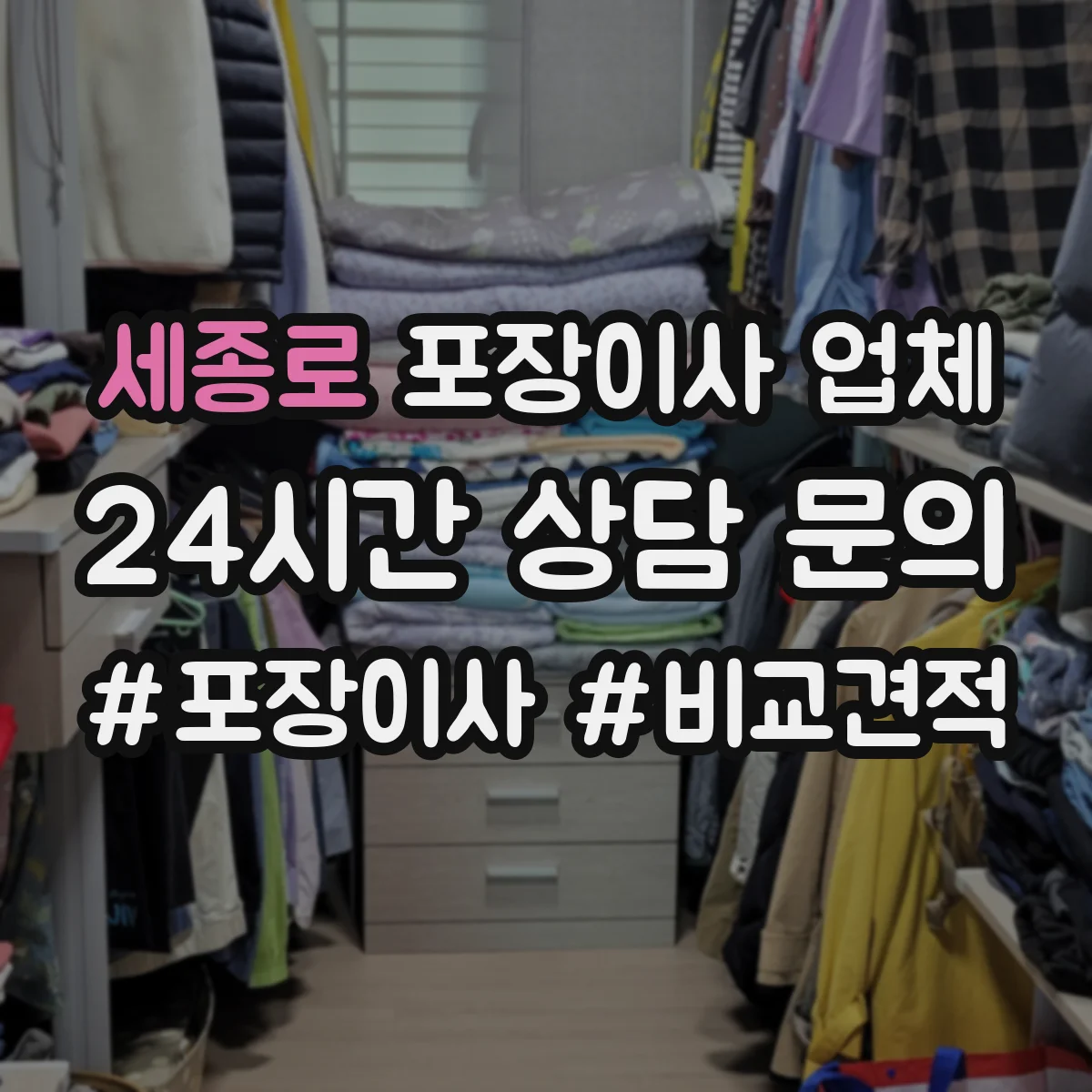 세종로 포장이사 업체