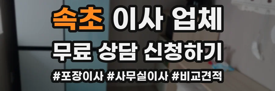 속초 이사 업체