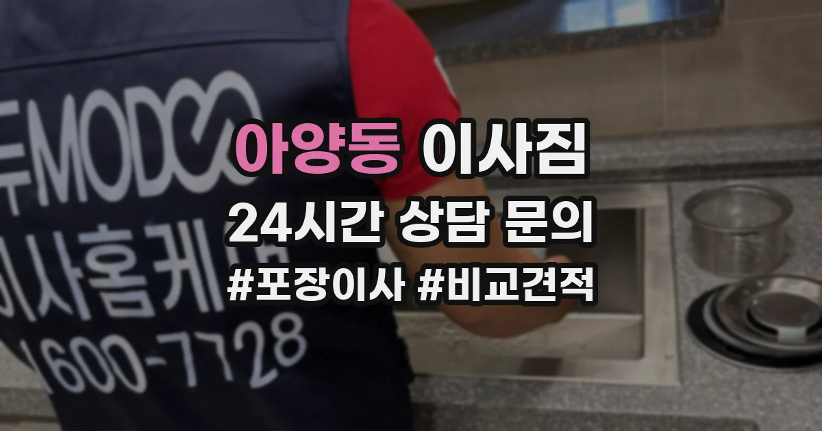 아양동 이사짐
