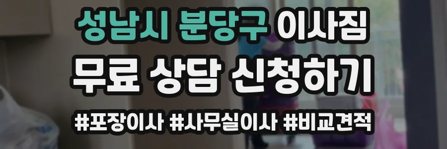 성남시 분당구 이사짐