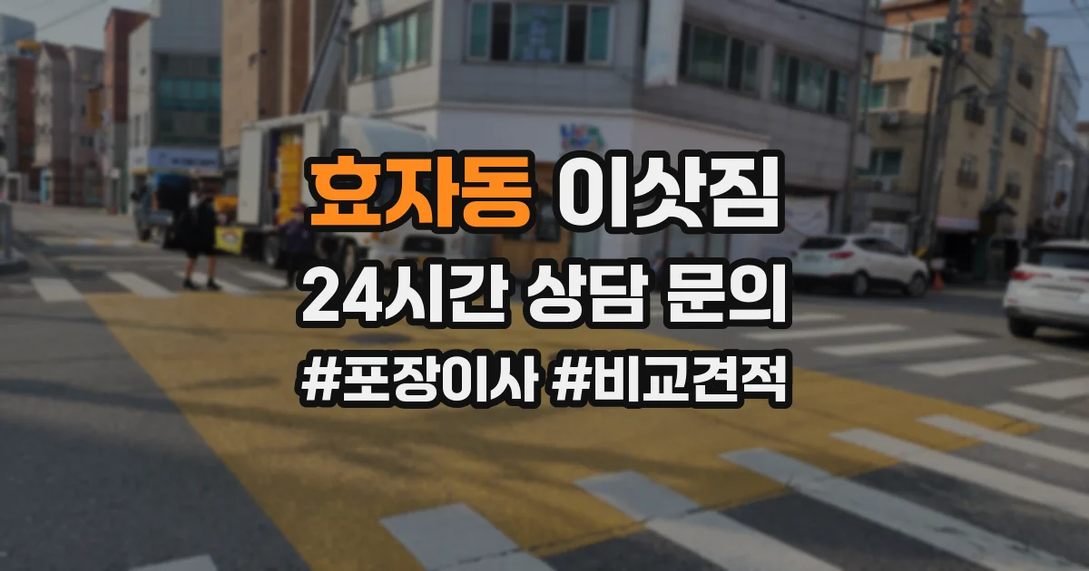 효자동 이삿짐