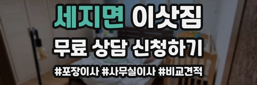 세지면 이삿짐