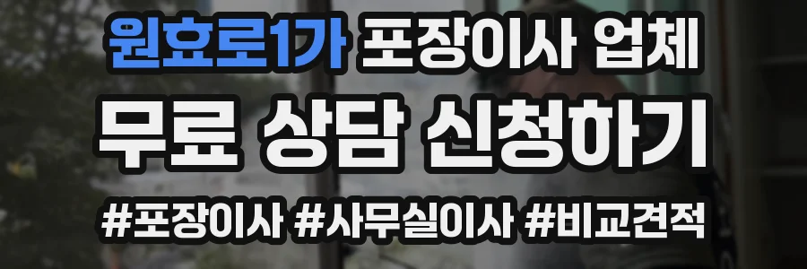 원효로1가 포장이사 업체