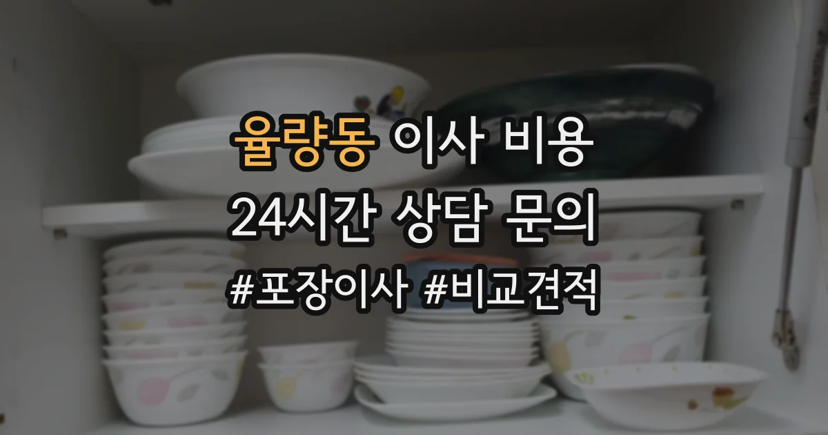 율량동 이사 비용