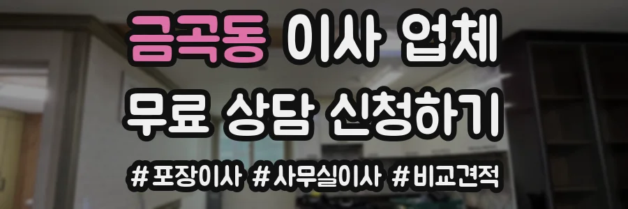 금곡동 이사 업체