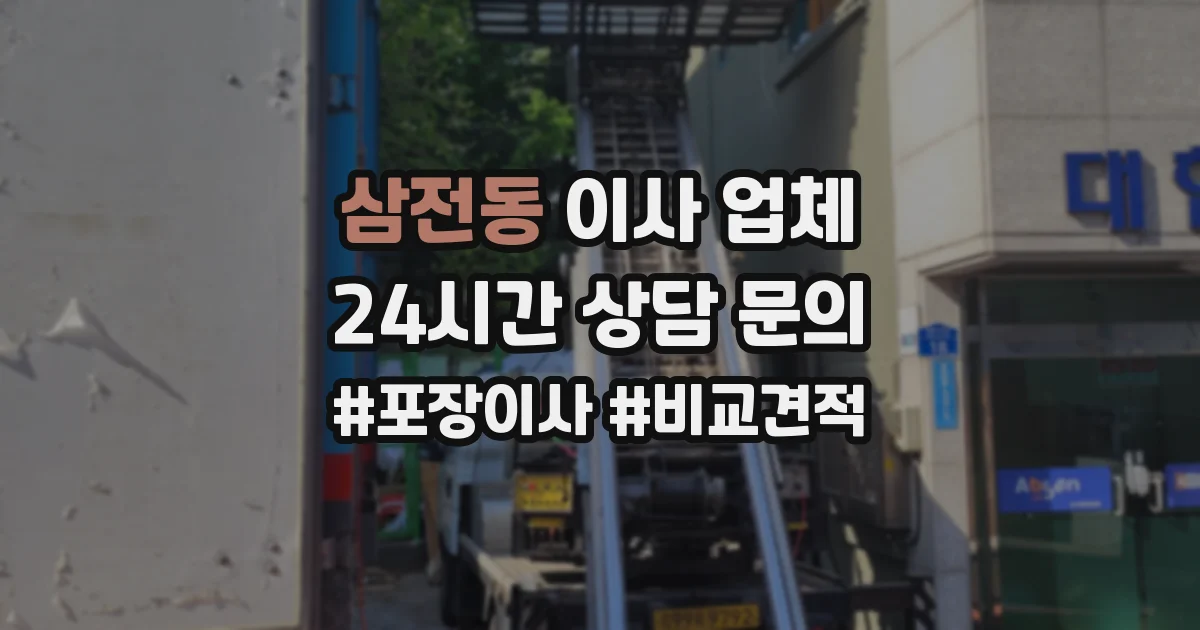 삼전동 이사 업체