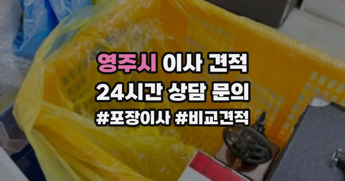 영주시 이사 견적