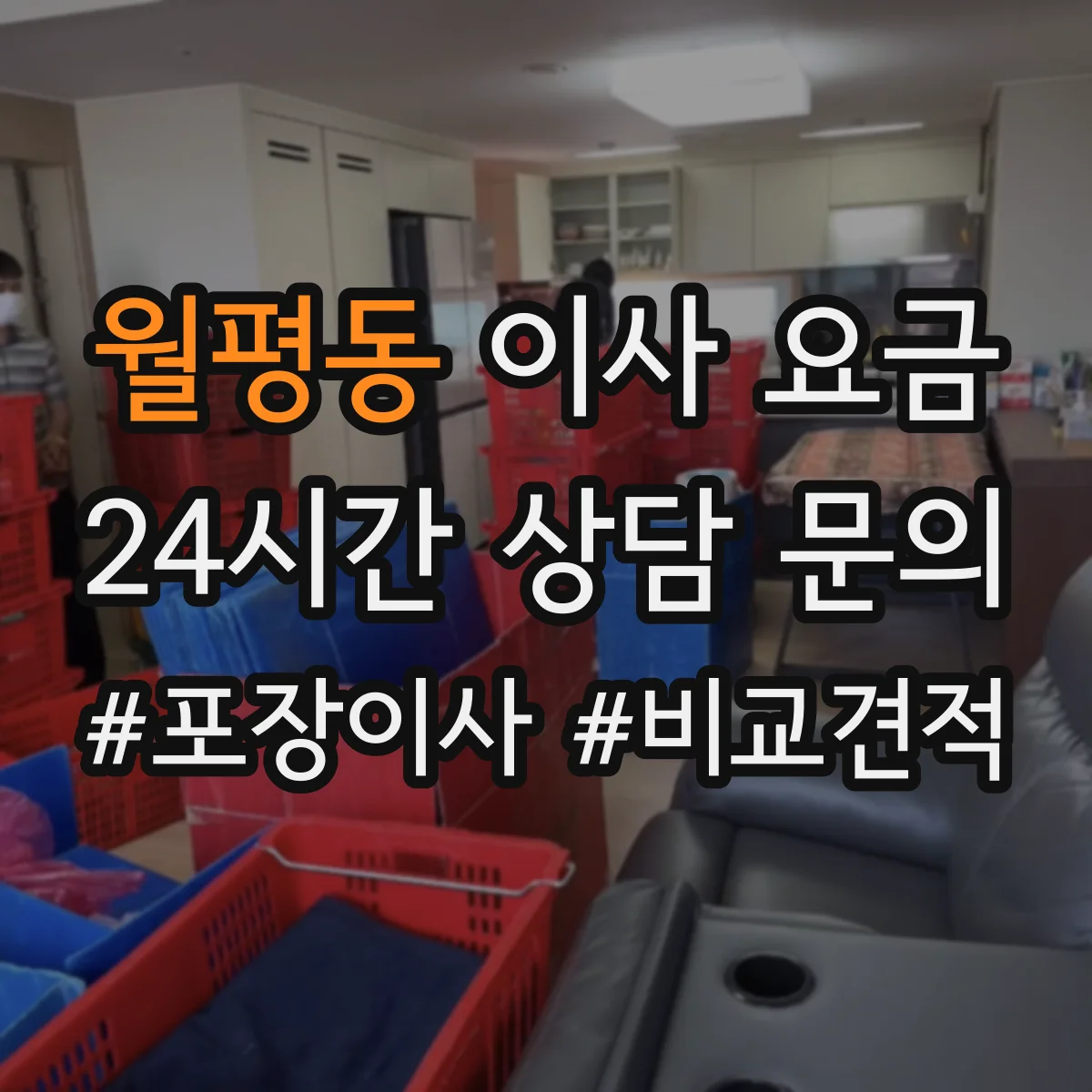 월평동 이사 요금