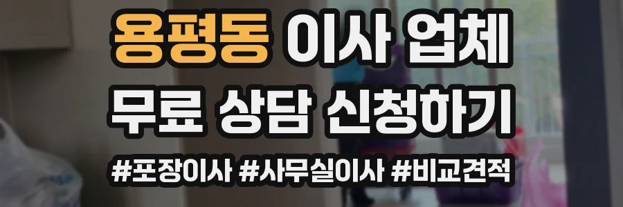 용평동 이사 업체