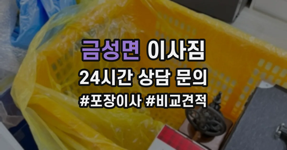 금성면 이사짐