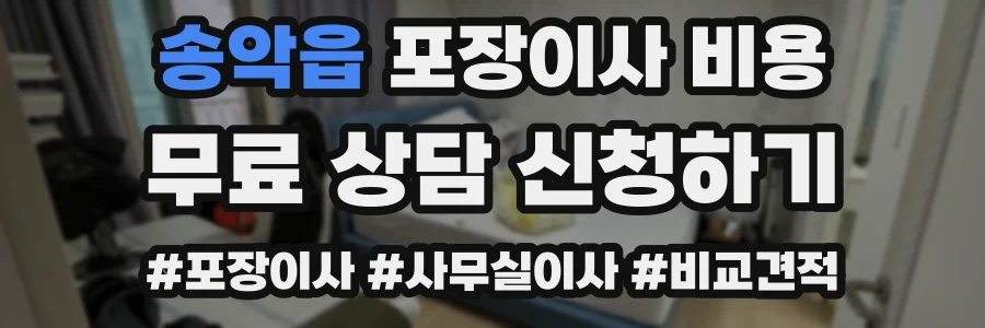 송악읍 포장이사 비용