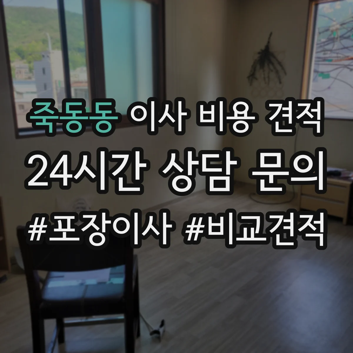 죽동동 이사 비용 견적