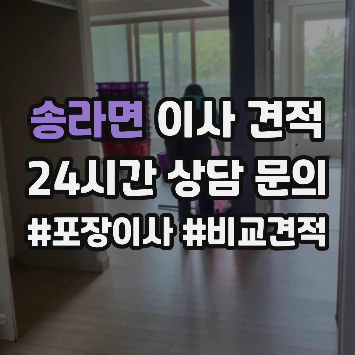 송라면 이사 견적