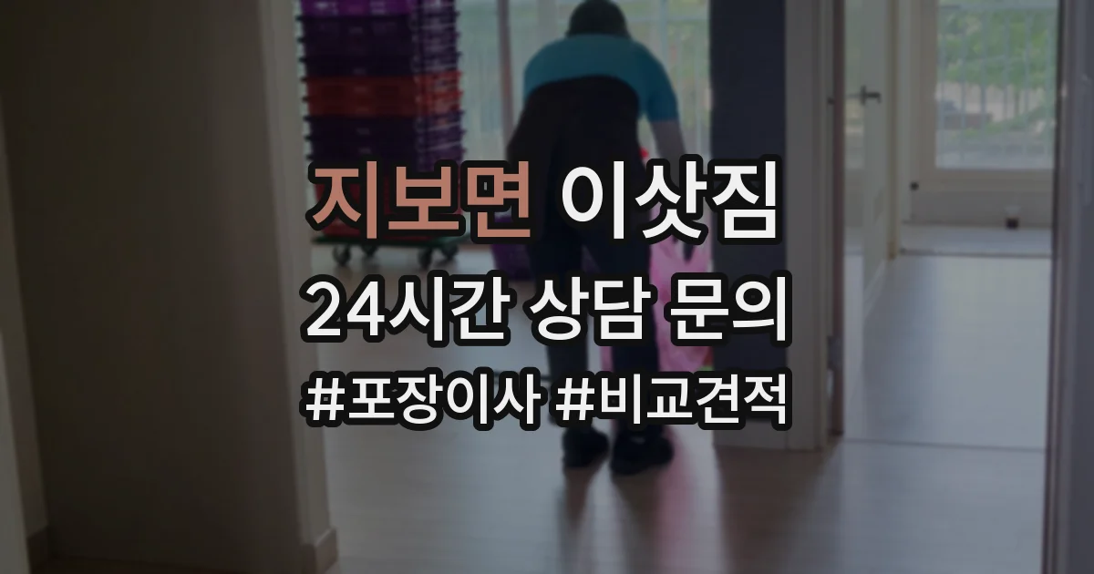 지보면 이삿짐