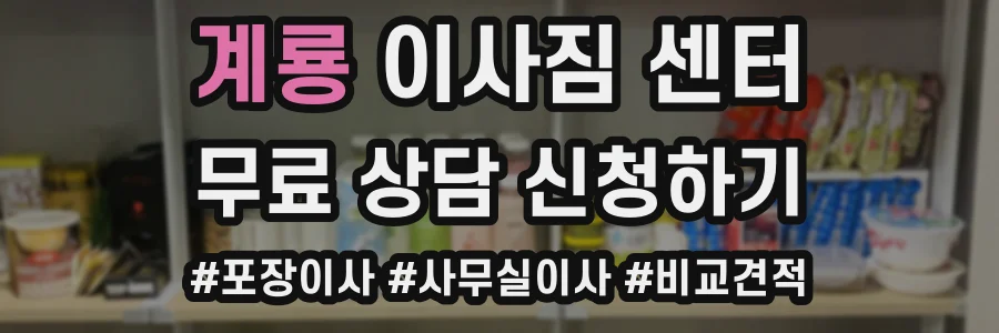 계룡 이사짐 센터