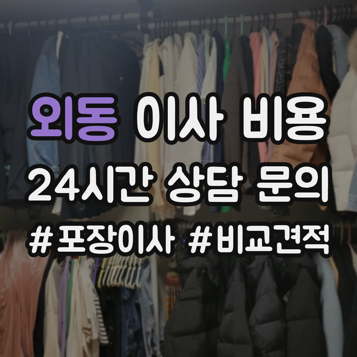 외동 이사 비용
