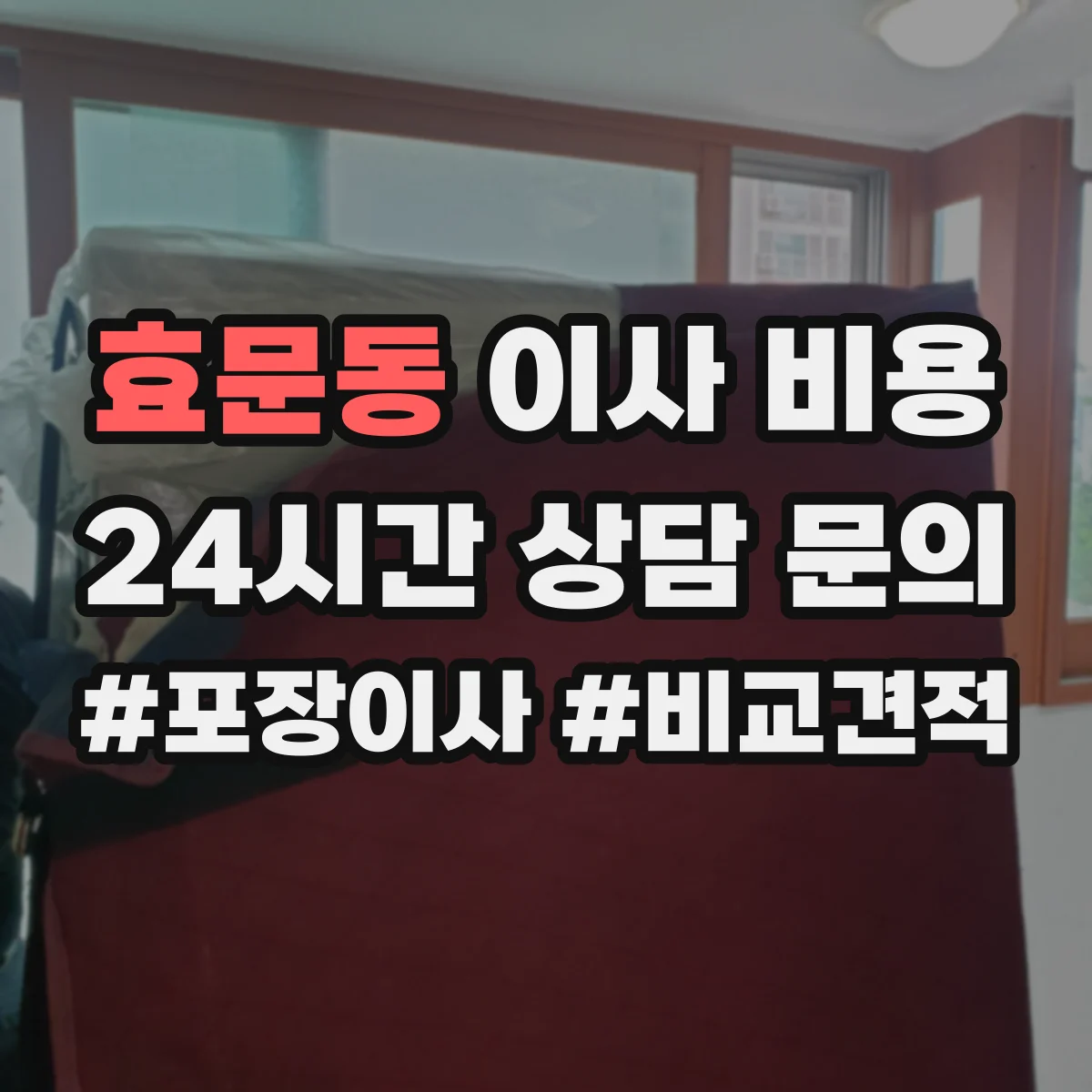 효문동 이사 비용