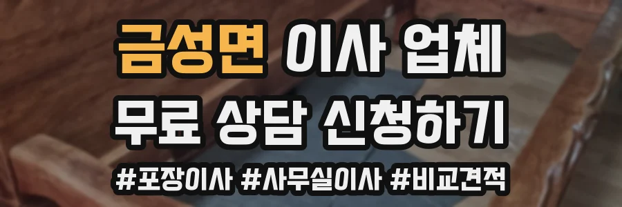 금성면 이사 업체