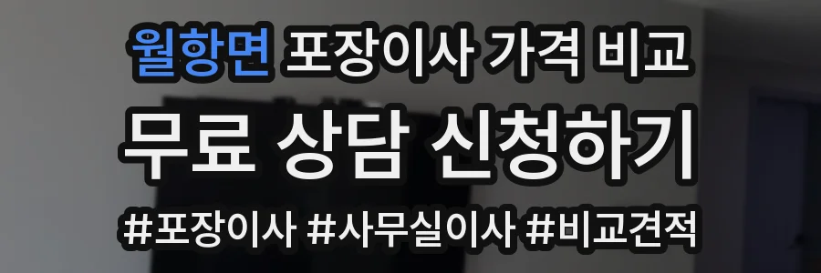 월항면 포장이사 가격 비교
