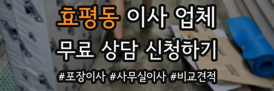 효평동 이사 업체