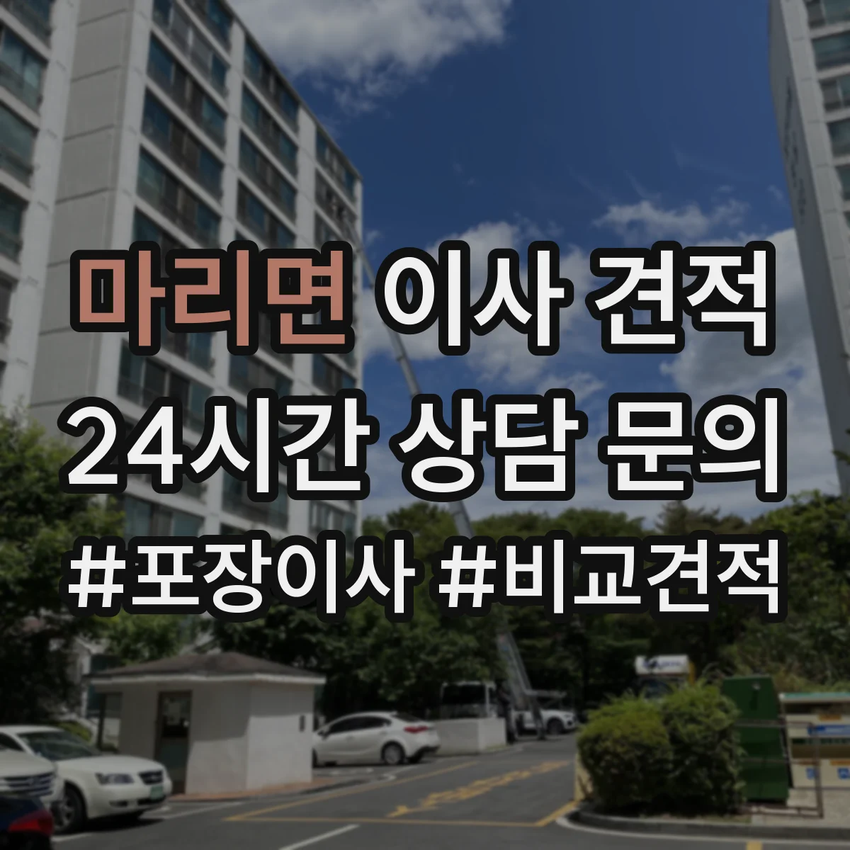 마리면 이사 견적